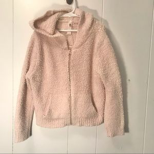 Kids SKIMS Cozy Zip-Up Hoodie 8/10 Light Pink